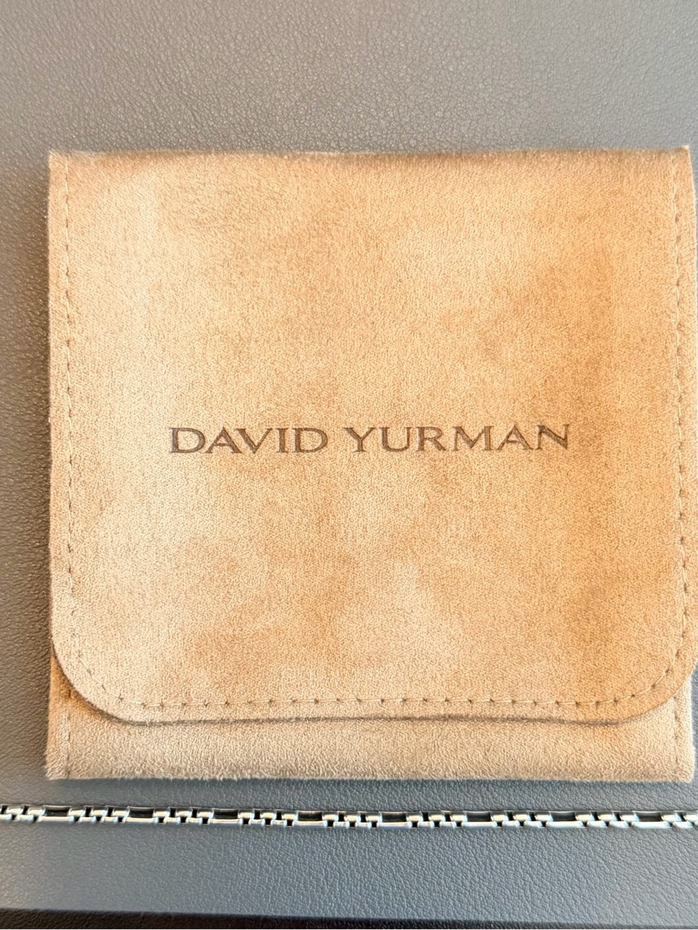 David Yurman Sterling Silver Open Station Box Chain Bracelet Size XS